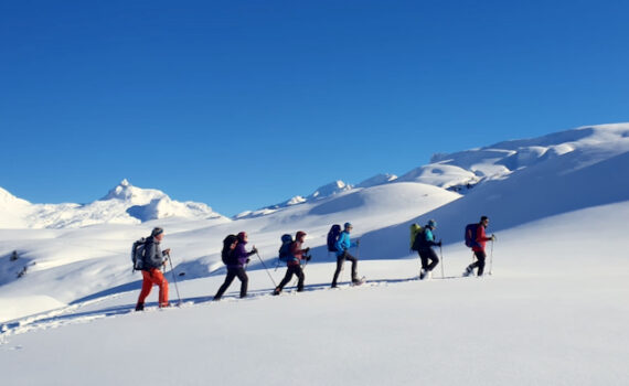 Geführte Schneesshuhtouren mit Wander-Plausch